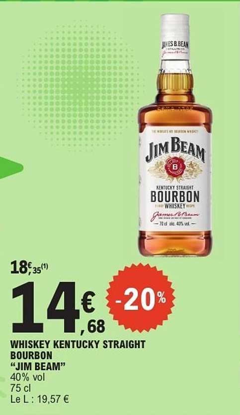 WHISKEY KENTUCKY STRAIGHT BOURBON “JIM BEAM”