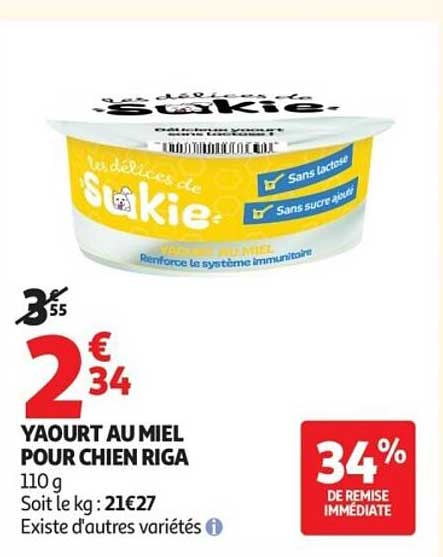 YAOURT AU MIEL POUR CHIEN RIGA