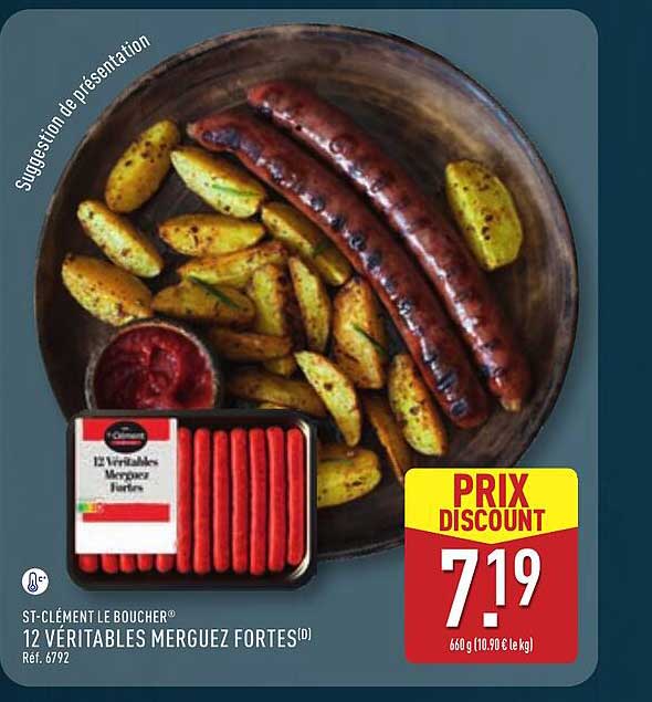 12 VÉRITABLES MERGUEZ FORTES