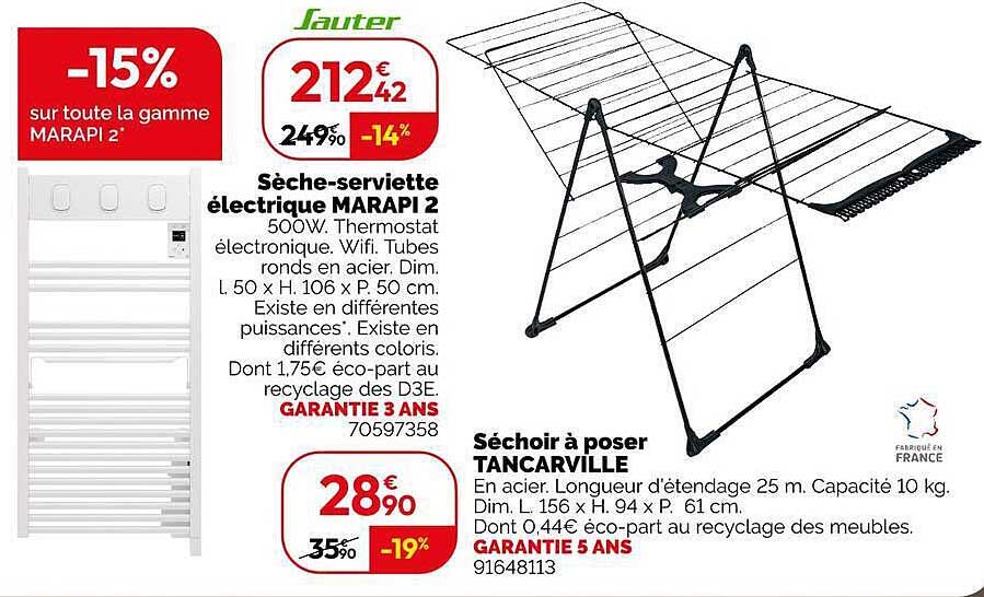 -15% sur toute la gamme MARAPI 2*