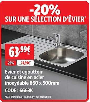 -20% SUR UNE SÉLECTION D'ÉVIER
