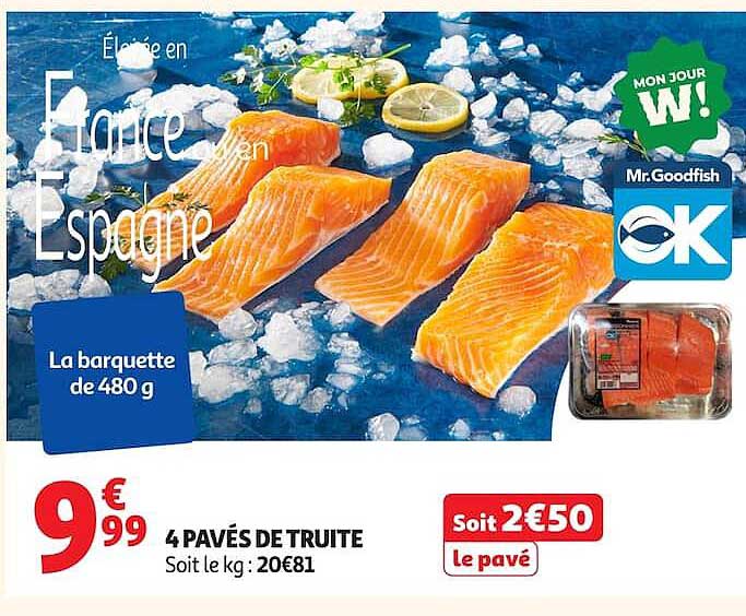4 PAVÉS DE TRUITE
