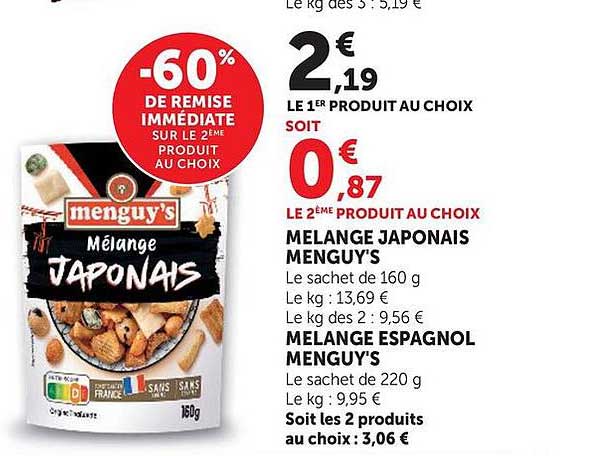 -60% DE REMISE IMMEDIATE SUR LE 2ÈME PRODUIT AU CHOIX