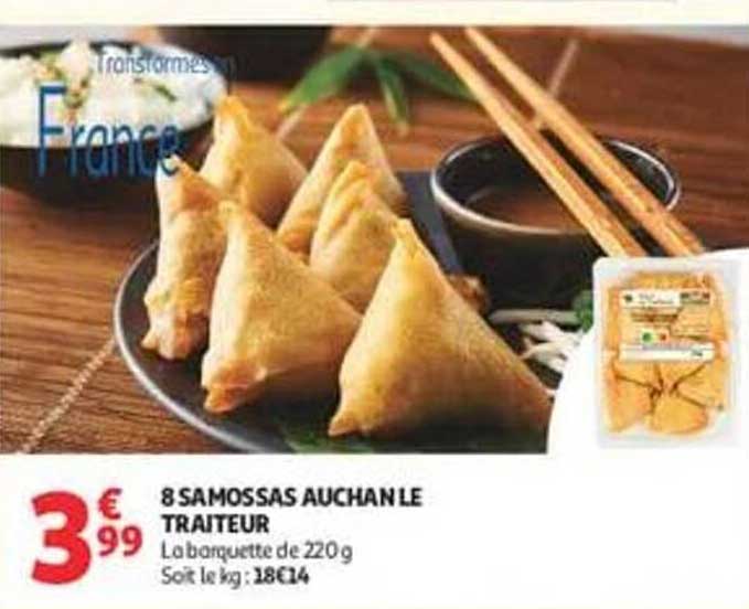 8 SAMOSSAS AUCHAN LE TRAITEUR
