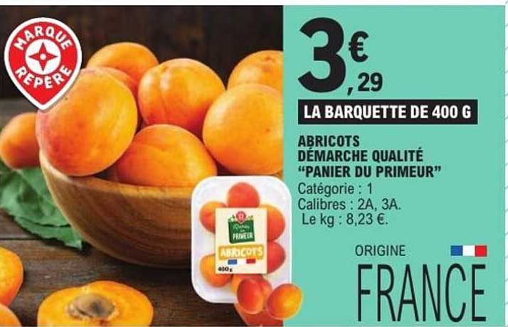 ABRICOTS DÉMARCHE QUALITÉ “PANIER DU PRIMEUR”