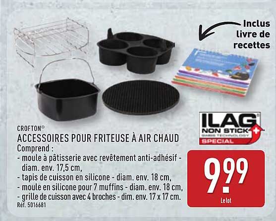 ACCESSOIRES POUR FRITEUSE À AIR CHAUD