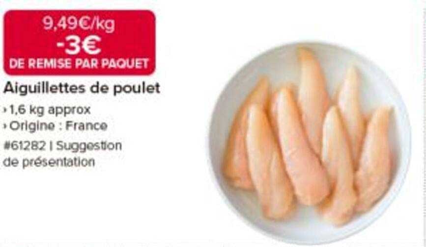 Aiguillettes de poulet
