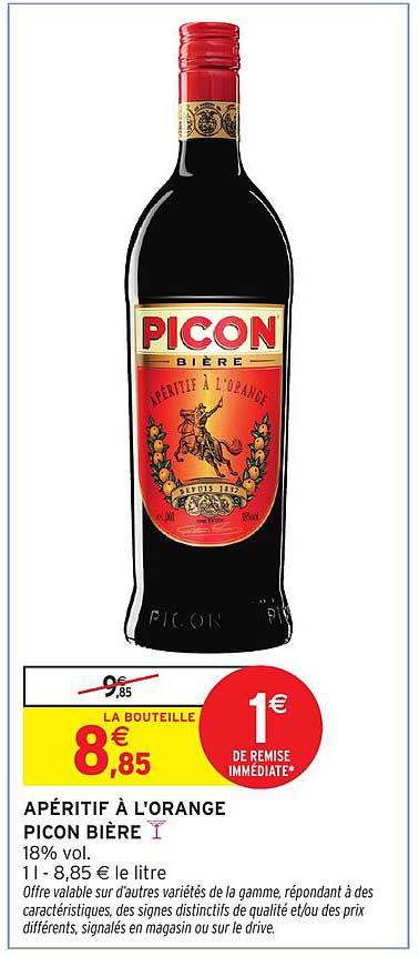 APÉRITIF À L'ORANGE PICON BIÈRE