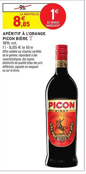 APÉRITIF À L'ORANGE PICON BIÈRE