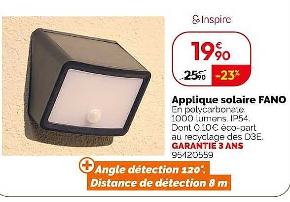 Applique solaire FANO