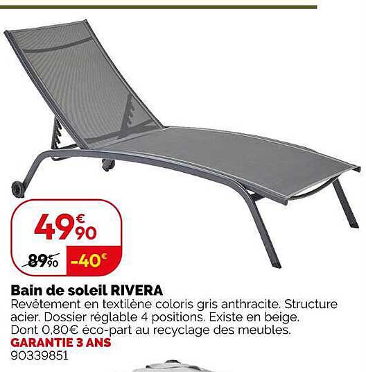 Bain de soleil RIVERA
