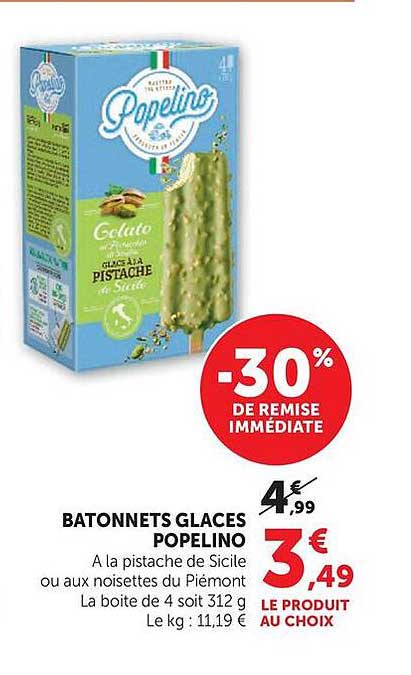 BATONNETS GLACES POPELINO
