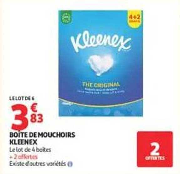 BOITE DE MOUCHOIRS KLEENEX