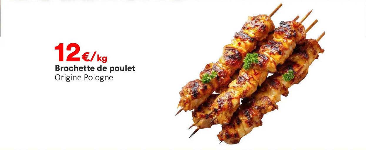 Brochette de poulet