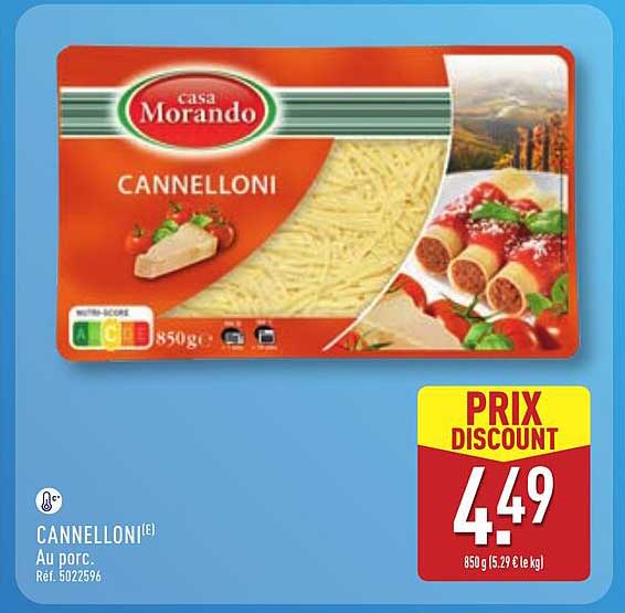CANNELLONI Au porc. Réf. 5022596