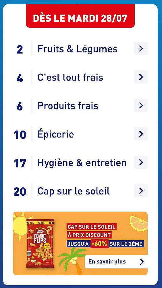 CAP SUR LE SOLEIL À PRIX DISCOUNT JUSQU'À -60% SUR LE 2ÈME