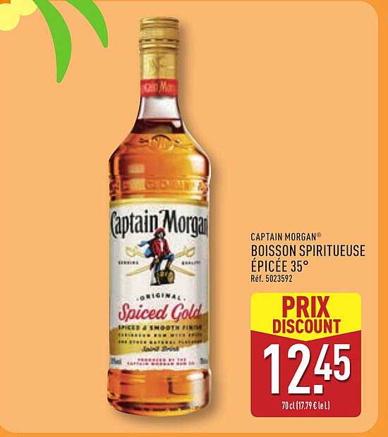 CAPTAIN MORGAN® BOISSON SPIRITUEUSE ÉPICÉE 35°