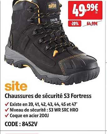 Chaussures de sécurité S3 Fortress