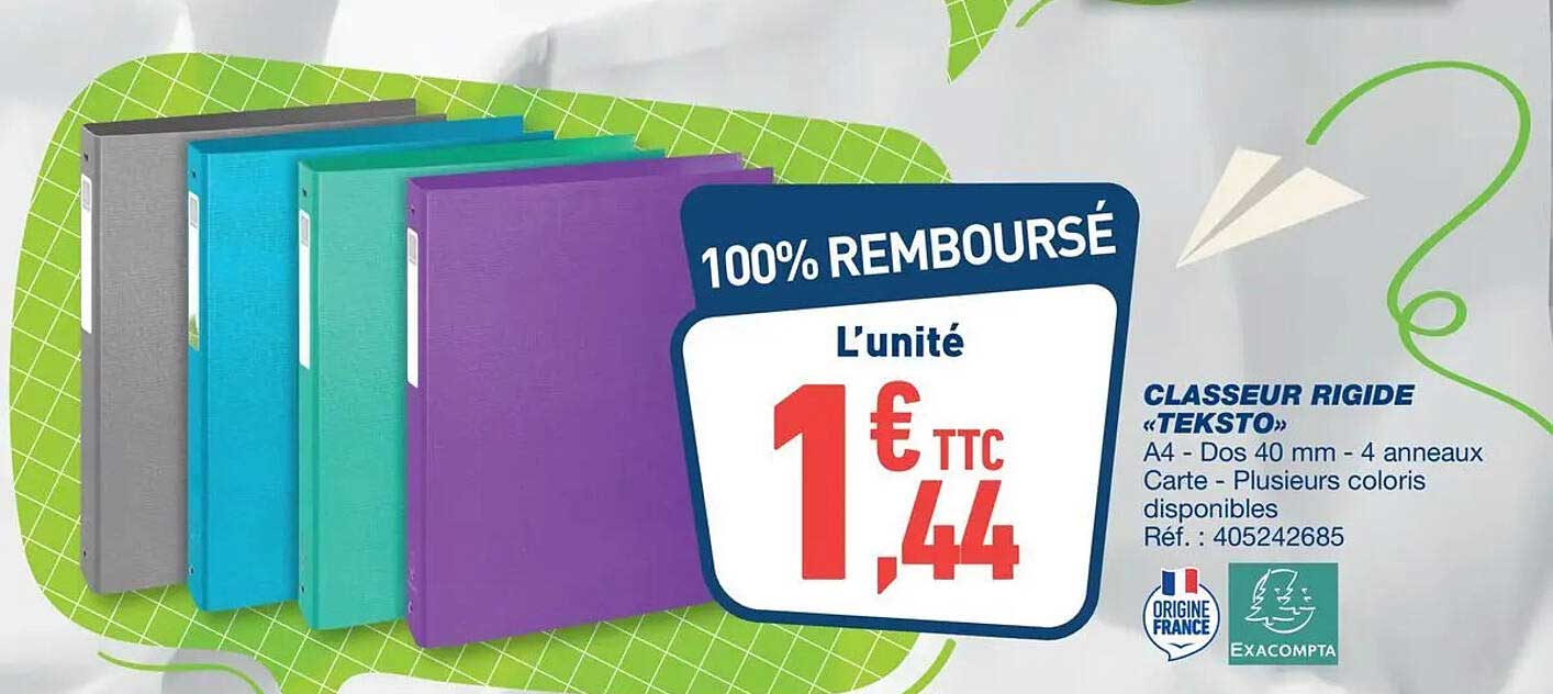 CLASSEUR RIGIDE «TEKSTO»