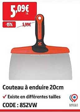 Couteau à enduire 20cm