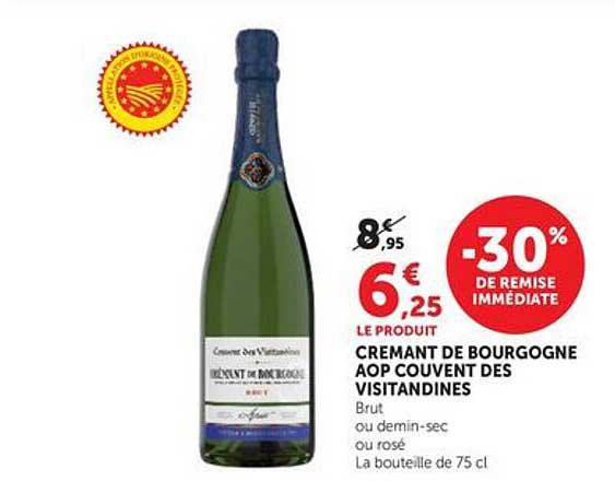 CREMANT DE BOURGOGNE AOP COUVENT DES VISITANDINES