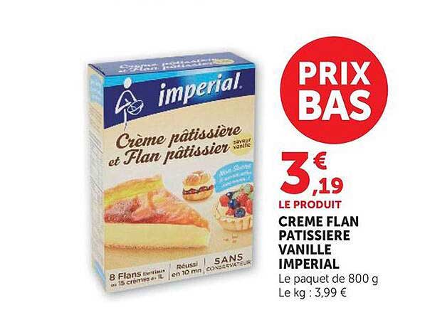 CREME FLAN PATISSIERE VANILLE IMPERIAL