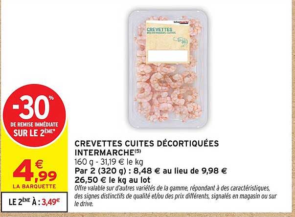CREVETTES CUITES DÉCORTIQUÉES INTERMARCHE(5)