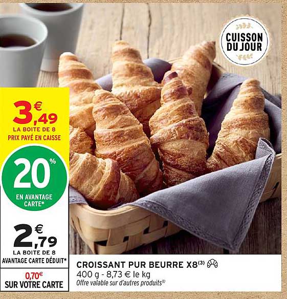 CROISSANT PUR BEURRE X8