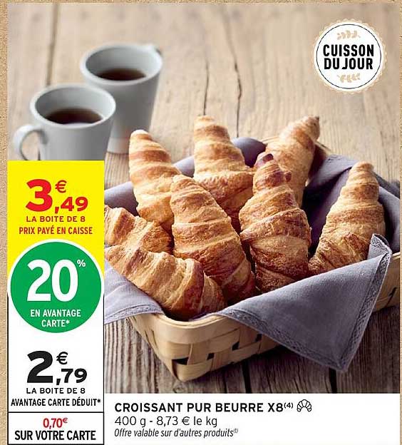 CROISSANT PUR BEURRE X8(4)