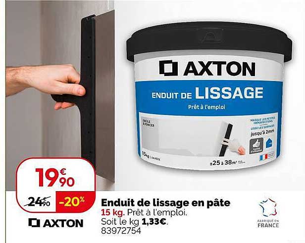 Enduit de lissage en pâte