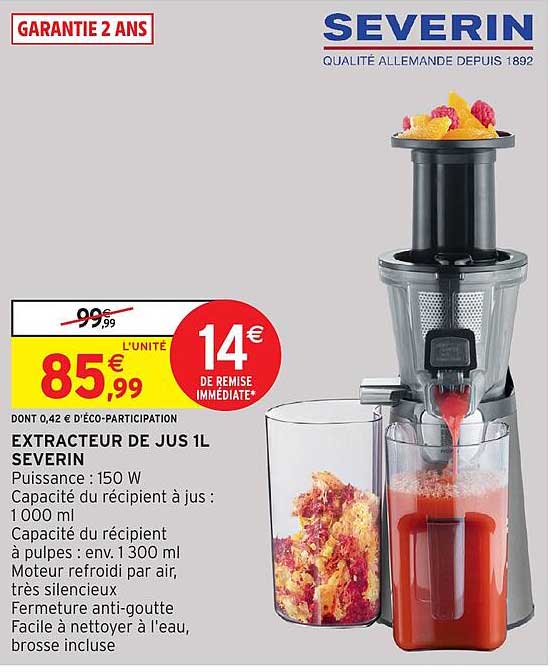 EXTRACTEUR DE JUS 1L SEVERIN