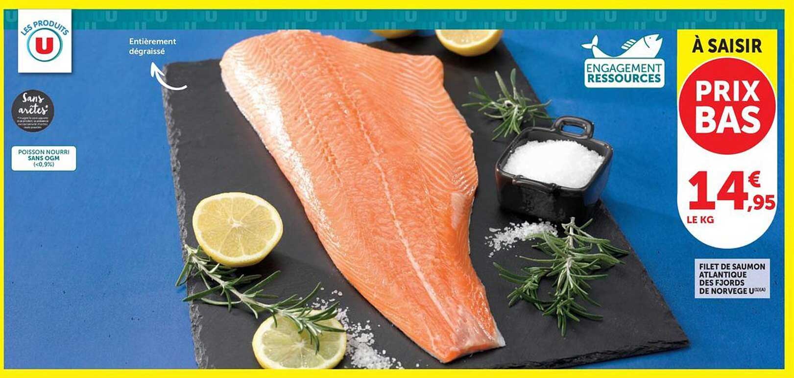 FILET DE SAUMON ATLANTIQUE DES FJORDS DE NORVEGE U