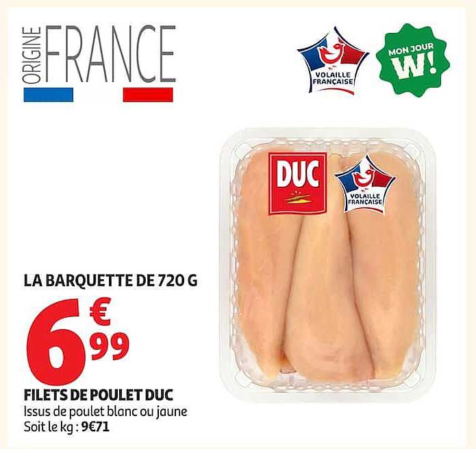 FILETS DE POULET DUC