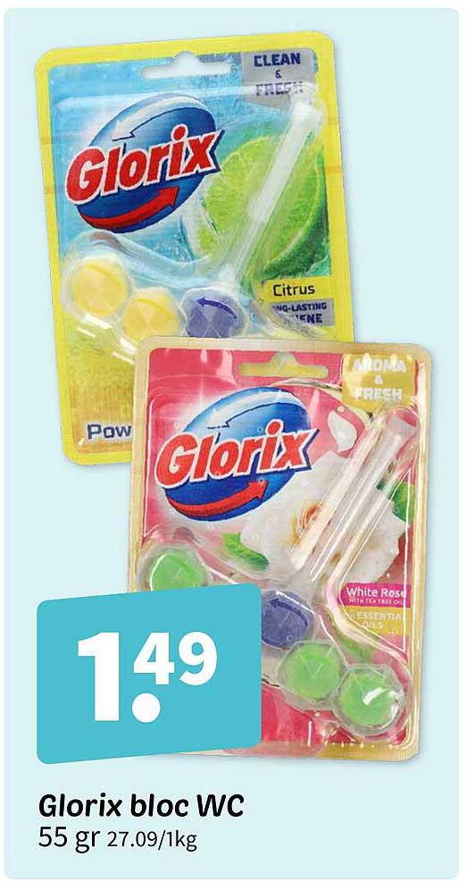 Glorix bloc WC