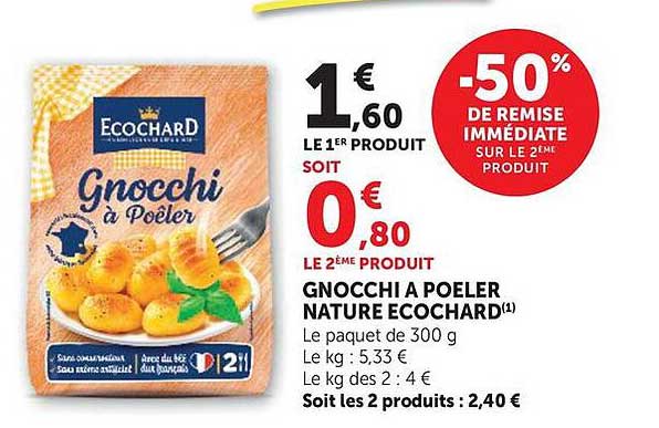 GNOCCHI A POELER NATURE ECOCHARD
