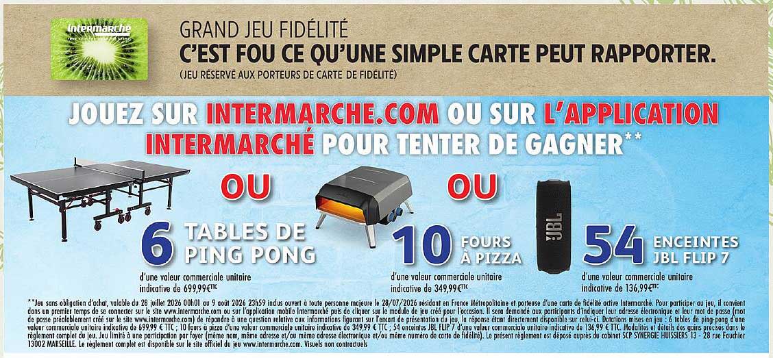 GRAND JEU FIDÉLITÉ C’EST FOU CE QU’UNE SIMPLE CARTE PEUT RAPPORTER.