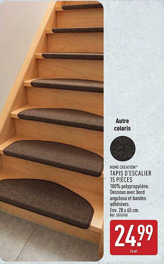 HOME CREATION® TAPIS D’ESCALIER 15 PIÈCES