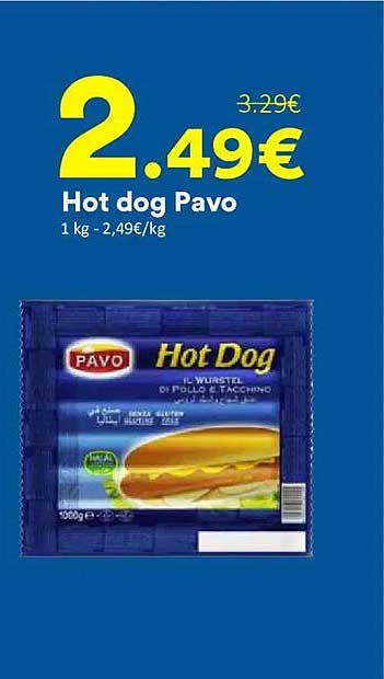 Hot dog Pavo