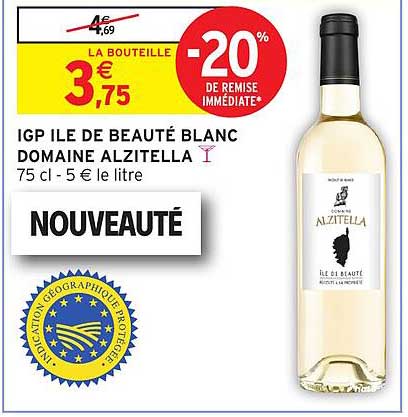 IGP ILE DE BEAUTÉ BLANC DOMAINE ALZITELLA