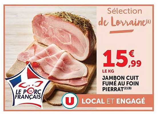 JAMBON CUIT FUMÉ AU FOIN PIERRAT