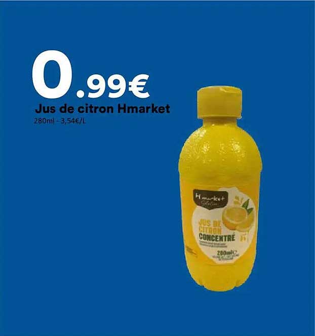Jus de citron Hmarket