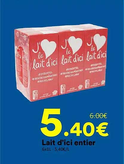 Lait d'ici entier