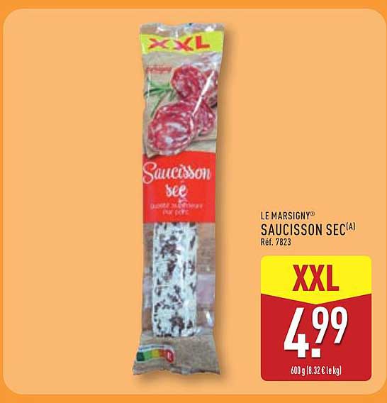 LE MARSIGNY SAUCISSON SEC(A) Réf. 7823 XXL