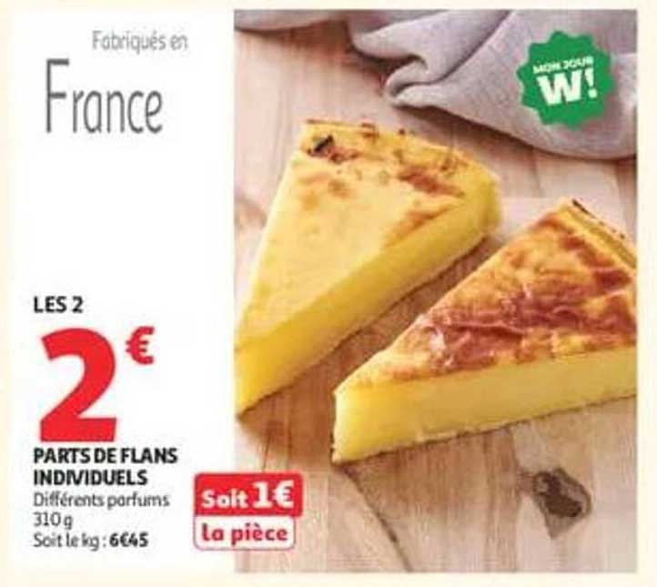 LES 2 PARTS DE FLANS INDIVIDUELS