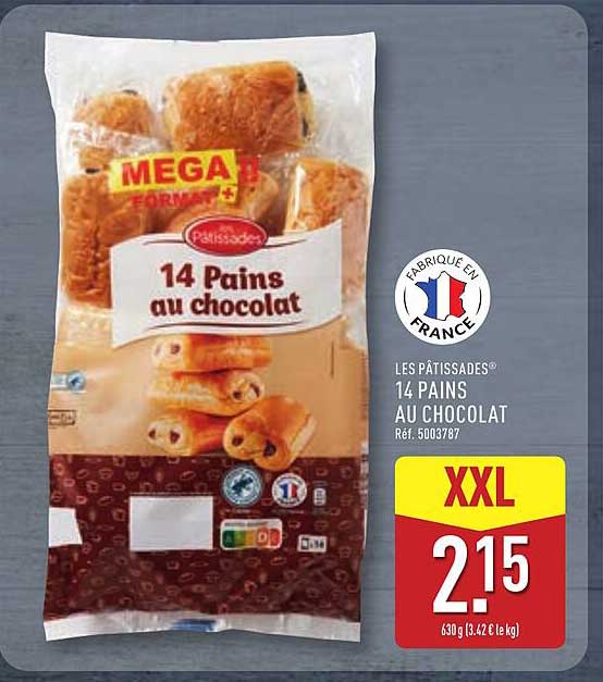 LES PÂTISADES® 14 PAINS AU CHOCOLAT