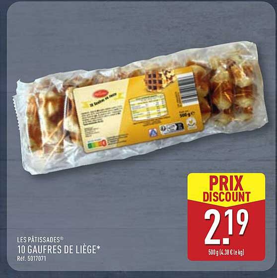 LES PÂTISSADES® 10 GAUFRES DE LIÈGE*