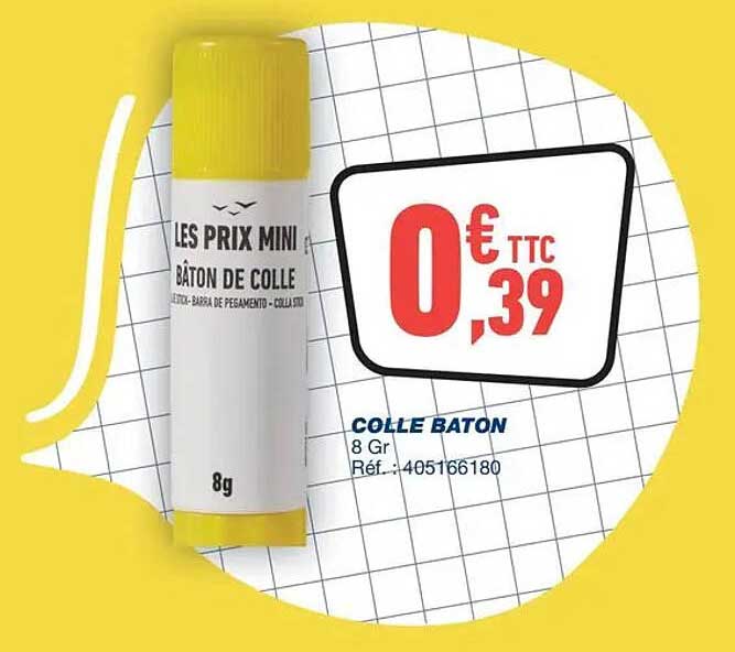LES PRIX MINI BÂTON DE COLLE