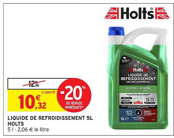 LIQUIDE DE REFROIDISSEMENT 5L HOLTS