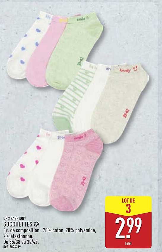 LOT DE 3 SOCQUETTES