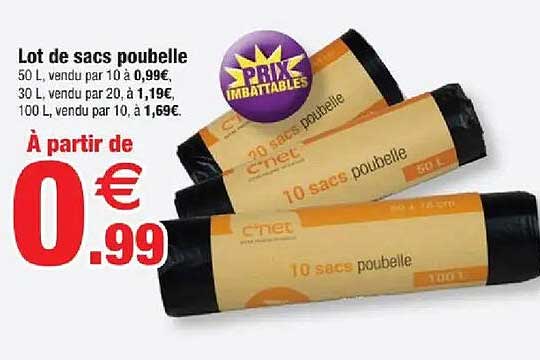 Lot de sacs poubelle